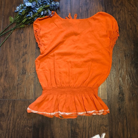 Cato top in orange - Picture 3 of 5